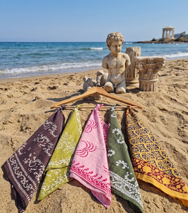 Wholesale <b>Square</b> Floral 100% Cotton Bandana Handmade <b>Scarves</b> Boho Assorted Indian Print Head Wrap Summer Fashion Durable - Product Image 6