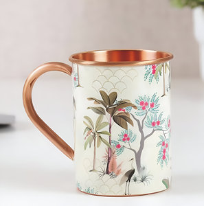 Nuevas tazas de cerveza de agua de cobre con diseño Floral para uso doméstico, usos para fiestas y bodas y regalos de cumpleaños - Product Image 3
