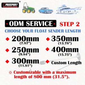 400mm 15.75inch phổ điện 240-33 Ohm nhiên liệu nước mức độ người gửi nhiên liệu nước Float cảm biến mức thuyền campervan - Product Image 5