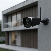 Kit de Seguridad Inteligente para el Hogar Sudex GSC OEM 1080P, Sistema CCTV con Pantalla TFT de 7'', Enchufe US/EU, Fácil Monitoreo Remoto, Exterior IP66 Impermeable