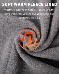 Vestes softshell pour homme, coupe slim, doublées en polaire, col montant, fermeture éclair, couleur contrastée, résistantes à l'eau, manteau d'hiver pour la neige - Product Image 5