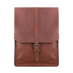 Sac à dos en cuir minimaliste de qualité supérieure, style vintage marron, design à boucle à sangle unique, sac à dos décontracté, fabricant - Product Image 1