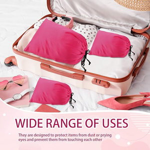 Bolsa de satén profesional OEM con cordón, personalizable con marca, embalaje de lujo, fabricación de marca privada a nivel mundial - Product Image 2