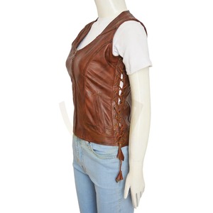Chaleco de Cuero para Mujer, Transpirable, Cálido para Invierno, Uso Casual, Precio Razonable - Product Image 3