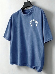 Camisetas casuales de algodón con estampado gráfico, cómodas y a la moda para hombre. - Product Image 4