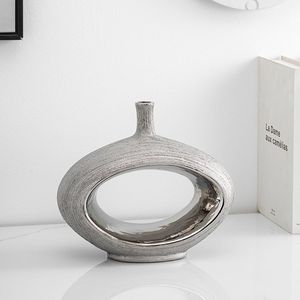 Handmade Iron Metal Vase For <b>Rustic</b> Modern Home Decor And Stylish Floral Display Arrangement - Product Image 1