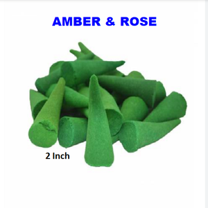 Conos de incienso de ámbar natural y Rosa Suministro al por mayor de conos de incienso de la mejor marca (verde) - Product Image 1