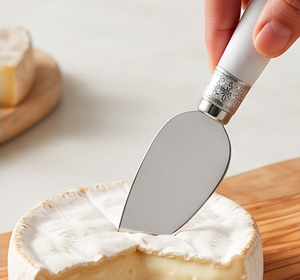Elegant <b>Cheese</b> <b>Knife</b> <b>Set</b> With White Handles And Stainless Steel Blades Dishwasher Safe For Kitchen Use And Dining Use - Product Image 5