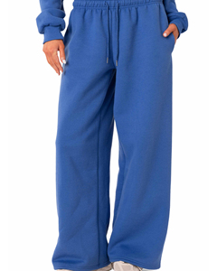 Pantalon d'été taille haute pour femme, coupe large, en coton éponge noir, ample, longueur intégrale, décontracté, séchage rapide, respirant, avec poches, élastique - Product Image 5