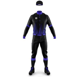 Nouvel ensemble uniforme de baseball respirant à séchage rapide 100 % polyester à manches courtes, design personnalisé, vêtements de sport de softball pour hommes de haute qualité - Product Image 2