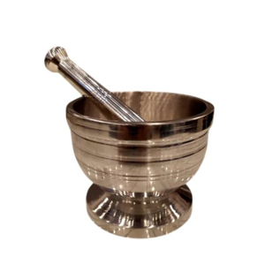 Handcrafted Vintage Brass Mortar And Pestle Spice Crushing Tool Pure Brass Mortar And Pestle Set Metal Spice <b>Grinder</b> For Kitchen - Product Image 4