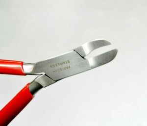 Alicates Manuales para Joyería con Mango Rojo, Herramienta de Acero Inoxidable para Doblar Alambres y Reparar Anillos - Product Image 2