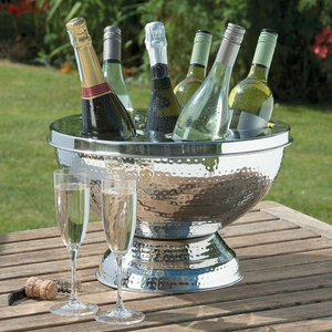 Finest Quality Stainless Steel Wine Beer Bottle Chilling Cooler Florals Sustainable 5L Capacity for Giveaways Modern Luxury Home - Product Image 6