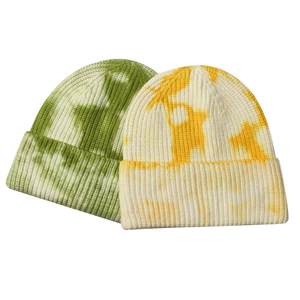 Nouvelle Collection : Bonnets Streetwear Hip Hop en Laine Tricotée Hiver, Imprimé Tie-Dye, Chauds et Personnalisables 2026 - Product Image 2