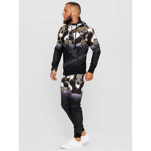 Ensemble de survêtement léger à fermeture éclair pour homme, en polaire 100 % polyester, avec impression par sublimation, manches longues, idéal pour l'hiver – Fabrication OEM - Product Image 4