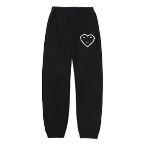 Survêtement unisexe à capuche oversize pour l'hiver, coupe ample, style streetwear coréen Y2K, décontracté, en molleton de coton épais French Terry, motif cœur - Product Image 2