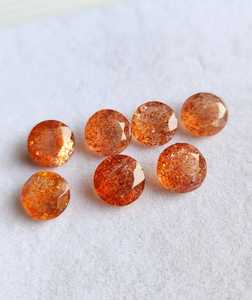 Pierres précieuses naturelles de 10 mm en pierre de soleil facettée ronde calibrée – Achetez maintenant en gros des pierres brutes pour la fabrication de bijoux – Pierres de soleil les plus vendues - Product Image 1