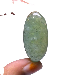 Hermosas Piedras de Prehnita Cabujón Hechas a Mano, Lote de Gemas de Jaspe Verde Natural para la Fabricación de Joyas, Oferta en Prehnita - Product Image 2