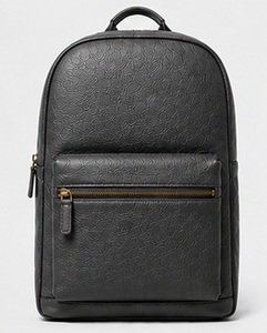 <b>Black</b> Genuine Leather Vintage <b>Mens</b> Business Travel Laptop <b>Backpack</b> Zipper Portable Waterproof Anti-Theft Winter Polyester School - Product Image 1