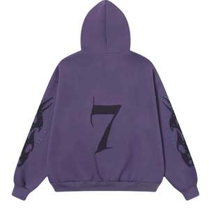 เสื้อฮู้ดซิปติดเพชร รุ่น Unisex ทรงปกติ ผ้าฟลีซ มีฮู้ด เหมาะสำหรับฤดูหนาว สไตล์ไฮสตรีท ปักลาย 3 มิติ ผ้าฝ้าย 100% - Product Image 2