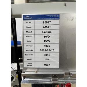 AMAT Endura PVD(Ni-V,Ti,Mo,ALSi,AgAu) - อุปกรณ์และชิ้นส่วนเซมิคอนดักเตอร์ระดับโลกที่เชื่อถือได้ - Product Image 1