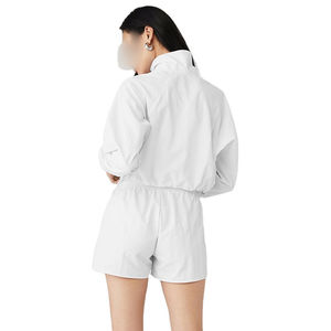 Ensemble veste coupe-vent imperméable respirante et short, vêtements de sport personnalisés pour hommes - Product Image 3