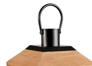 Nueva Lámpara de Vela de Madera y Metal Hecha a Mano, con Acabado Negro, para Decoración del Hogar y Jardín, Personalizable - Product Image 2