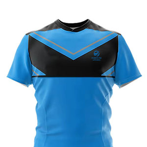 ชุดรักบี้พรีเมียมสำหรับผู้ชาย เสื้อแขนสั้นน้ำหนักเบา ระบายอากาศได้ดี กางเกงขาสั้นเข้าชุด ทนทาน แห้งเร็ว รับสกรีนโลโก้ สำหรับสโมสรและทีม - Product Image 6