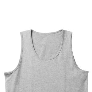 Débardeur de sport personnalisé pour homme de haute qualité, respirant, confortable, sans manches, 100 % coton peigné - Product Image 3