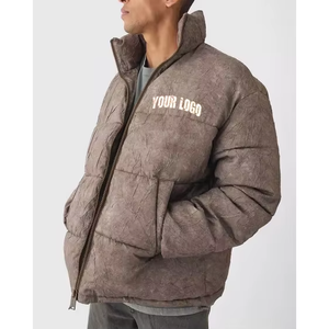Chaqueta Bomber de Invierno de Último Diseño, Extremadamente Cálida, con Capucha de Tela de Lona, Logotipo Frontal, Alta Calidad para Hombre - Product Image 4