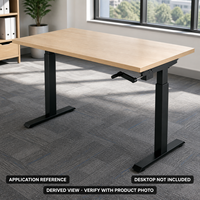 Cadre de bureau debout moderne en métal robuste à manivelle pour grandes postes de travail personnalisés (bureau, studio, villa)