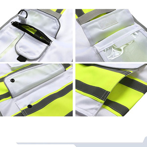 เสื้อกั๊กนิรภัยแบบ OEM บริการซิปด้านหน้า ไม่มีแขน คอตั้ง กระเป๋าหน้าลึก - Product Image 4