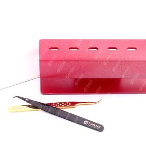 Pinzas acrílicas profesionales, soporte de exhibición para extensiones de pestañas, 6 agujeros, estante de almacenamiento para pinzas - Product Image 1