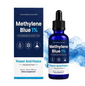 Azul de Metileno de Marca Privada en Gotas Líquidas al 1% – Sin Alcohol y Sin Glicerina |   Botella con Gotero de 50 mL |   Suministro al por Mayor OEM/ODM - Product Image 2