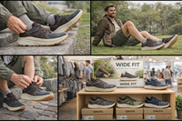 Chaussures de sport anatomiques tout-terrain pour marathon à bout extra large 4E, marque privée, vente en gros, fabricant