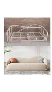 Modern Minimalist Curved <b>Cream</b> <b>Sofa</b> Nordic Luxury Living Room Couch - Product Image 4