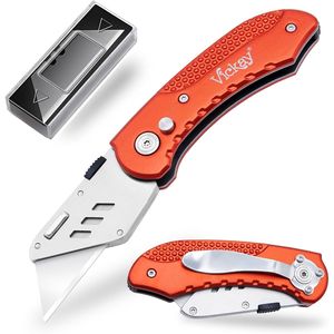 Cuchillo Multiusos Plegable de Alta Resistencia 5 SK5, Cuchillo de Aluminio Ligero con Bloqueo de Seguridad, Diseño de Cambio Rápido de Cuchillas, Cortador de Cajas - Product Image 1