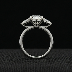 Anillo de Diamantes de Platino Elegante y de Primera Calidad, Joyería Elegante para Bodas, Compromisos, Fiestas y Celebraciones - Product Image 2