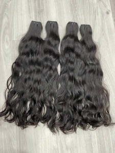 Extensiones de Cabello Humano Remy Virgen Vietnamita 100% Natural, Ondulado, en Paquetes de 100g, Listo para Enviar - Product Image 1