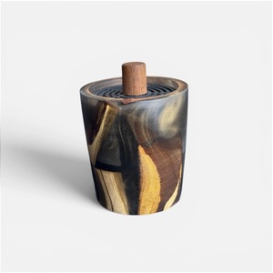 Quemador de Incienso Árabe Mubkhar de Lujo en Madera de Acacia y Resina, Premium, para Virutas de Oud, Fragancia Aromática Árabe, Majlis - Product Image 3