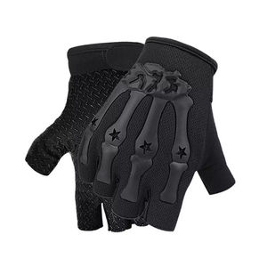 Guantes Tácticos de Medio Dedo para Montañismo, Caza y Protección, con Logotipo Personalizado, Color Personalizado, de Cuero Genuino de Pakistán - Product Image 1