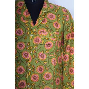 Vestido Midi de Lujo para Mujer, Estampado Floral Digital en Algodón Indio, Cuello en V, Manga 3/4, Ajustado al Cuerpo, para Eventos Nocturnos o Bodas, Ecológico - Product Image 3