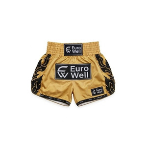 Bulk Blank Satin Muay Thai Shorts <b>Men</b> Women Unisex Kickboxing Fight <b>Trunks</b> Low MOQ Muay Thai Shorts - Product Image 3