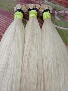 Extensiones de Cabello Humano Ondulado Remy Indio Pre-Adheridas con Puntas Planas de 100g - Product Image 3