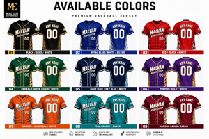 Custom <b>Baseball</b> Jersey Breathable Quick Dry Polyester Team Uniform Unisex Sportswear Name Number Logo Shirt - Product Image 4