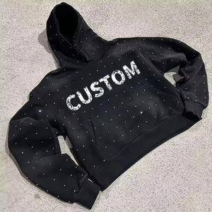Sweat à capuche court pour homme, style streetwear hiver, fermeture éclair avant, design imprimé personnalisé, OEM MAX WORLD ENTERPRISES - Product Image 4