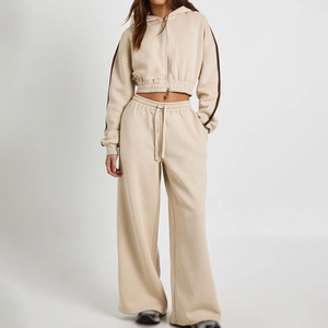 Fabricante de chándales personalizados para mujer, chándal de poliéster, ropa deportiva de marca privada para mujer, MOQ bajo, comprador global - Product Image 1
