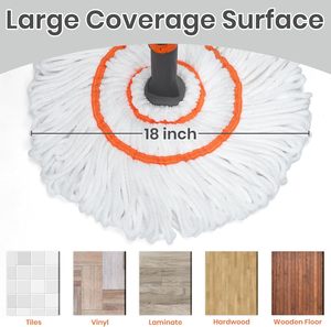 Kentucky Industrial Recycle Yarn Loop String Wet <b>Mop</b> with Plastic Tray Self-Wringing Durable Cotton Thread - Product Image 3