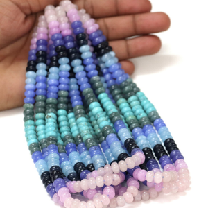 Cuentas de Cuarzo Rosa Azul: Piedras Preciosas de Calidad AAA para Joyería y Manualidades (7-8mm) - Product Image 1