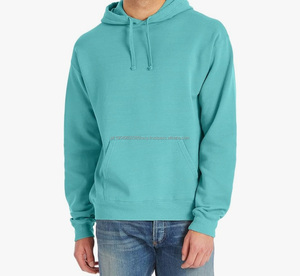 เสื้อฮู้ดดี้ผู้ชายคุณภาพสูง ผ้าฝ้าย 100% ทรงโอเวอร์ไซส์ ล้างสีแบบแอซิด ทรงเข้ารูป สไตล์สตรีทแวร์ ลายเรียบ คอฮู้ด ไอเทมจำเป็นสำหรับฤดูหนาว - Product Image 1